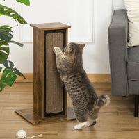 Wooden/ Elegant - Double Sided Scratch Post